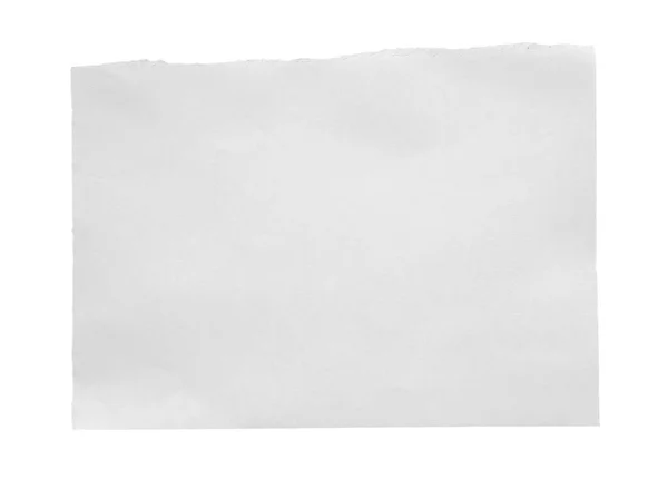 Beyaz Arkaplanda Izole Edilmiş Beyaz Kağıt Yırtığı — Stok fotoğraf