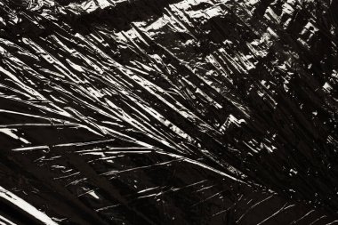 şeffaf plastik film ambalajı dokusu arkaplanı