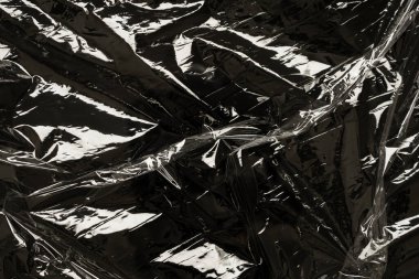 şeffaf plastik film ambalajı dokusu arkaplanı