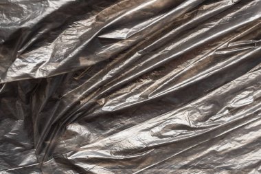 Siyah plastik torba doku arka plan