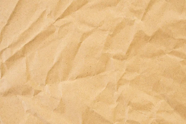 Abstract Brown Crumpled Creased Recycle Paper Texture Background — Φωτογραφία Αρχείου