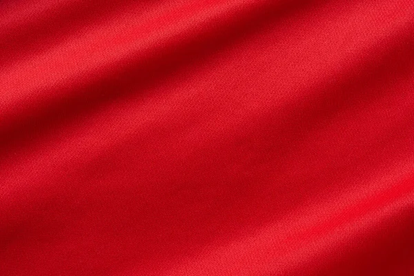 Rosso Sport Abbigliamento Tessuto Calcio Camicia Jersey Texture Sfondo — Foto Stock
