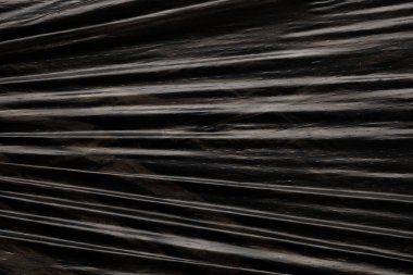 Siyah plastik torba doku arka plan