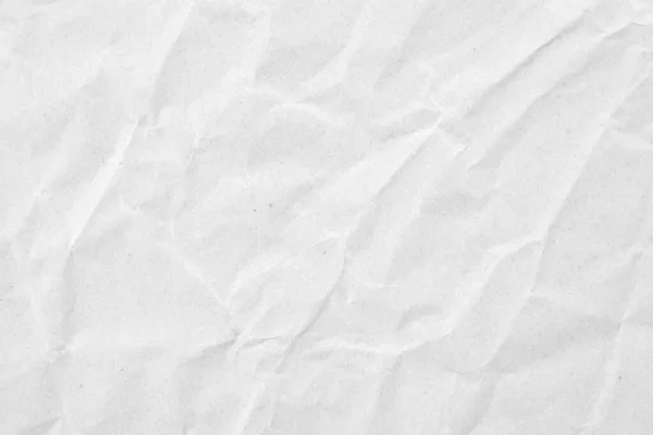 Abstract White Crumpled Creased Recycle Paper Texture Background — Foto de Stock