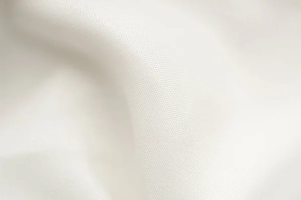 Tekstur Kain Putih Abstrak Dengan Latar Belakang Gelombang Lunak — Stok Foto