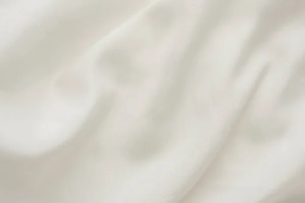 Absztrakt Fehér Szövet Textúra Lágy Hullám Háttér — Stock Fotó