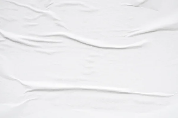 Blanco Blanco Blanco Arrugado Arrugado Papel Cartel Textura Fondo —  Fotos de Stock