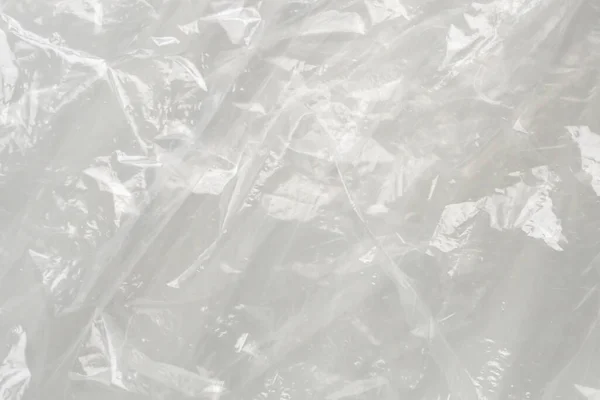 Transparent Plastic Bag Texture White Background — Stock Photo, Image