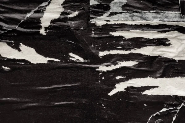 Antiguo Grunge Rasgado Desgarrado Papel Negro Cartel Superficie Textura Fondo Imagen De Stock