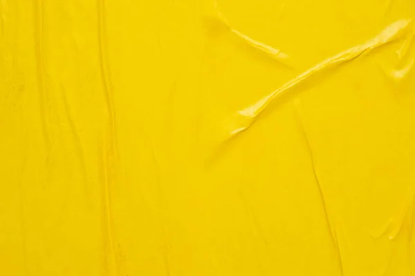 Blanco Amarillo Arrugado Arrugado Papel Cartel Textura Fondo — Foto de Stock