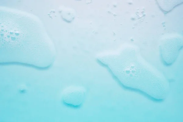 Абстрактна Текстура Білих Мильних Бульбашок Синьому Фоні — стокове фото