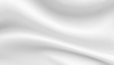 Yumuşak dalga arkaplanı olan soyut beyaz kumaş dokusu