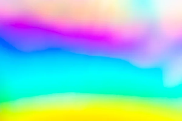 Abstract Blur Holographic Rainbow Foil Iridescent Background — Stock Photo, Image