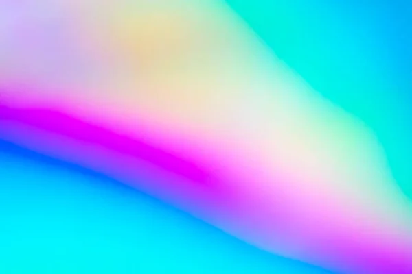 Abstract Blur Holographic Rainbow Foil Iridescent Background — Stok fotoğraf