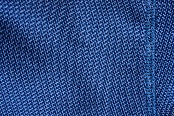 Tessuto Sportivo Blu Maglietta Calcio Jersey Texture Con Punti — Foto Stock