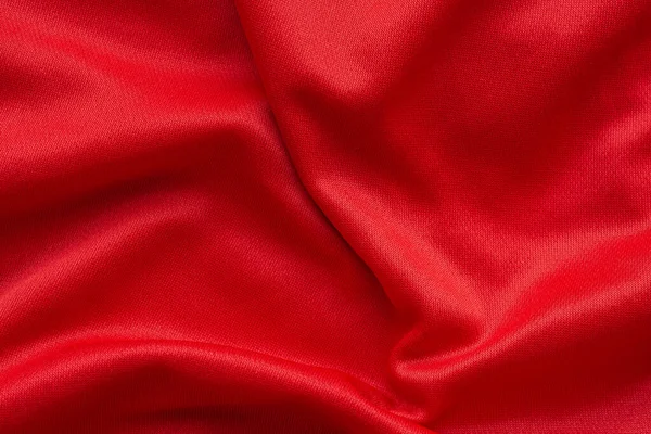 Vermelho Esportes Roupas Tecido Futebol Camisa Jersey Textura Fundo — Fotografia de Stock