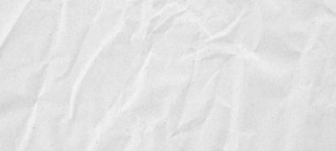 Abstract white crumpled and creased recycle paper texture background