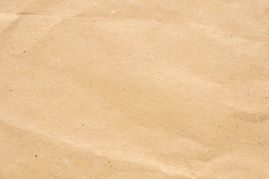 Soyut buruşmuş ve buruşmuş geri dönüşüm kahverengi kağıt dokusu arka planı