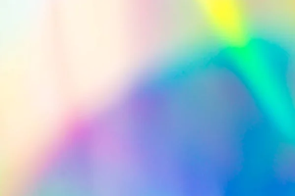Abstract Blur Holographic Rainbow Foil Iridescent Background — Zdjęcie stockowe