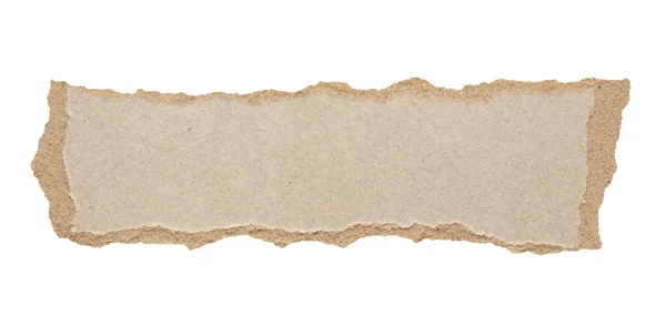 Beyaz Arkaplanda Izole Edilmiş Gri Kağıt Yırtığı — Stok fotoğraf