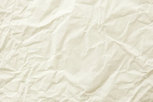 旧的白色折皱折皱回收纸的纹理背景 — 图库照片