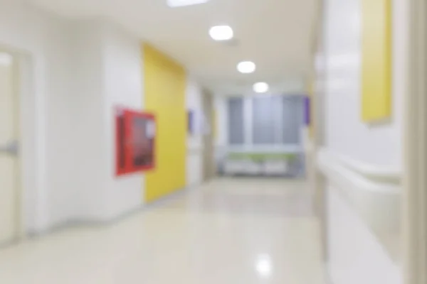 Rumah Sakit Koridor Interior Abstrak Latar Belakang Kabur — Stok Foto