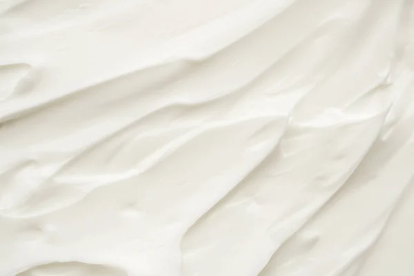 Bílý Krém Krása Péče Pleť Smetana Textura Kosmetický Produkt Pozadí — Stock fotografie