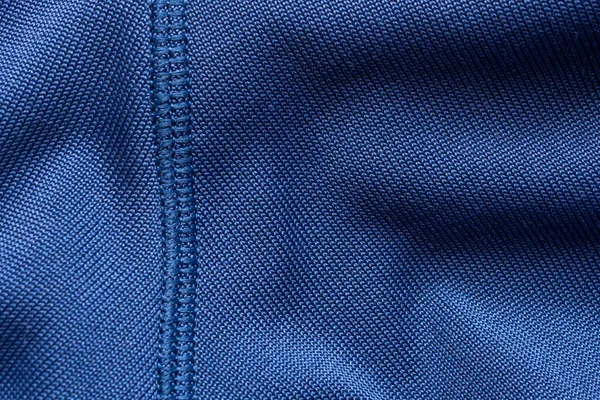 Mavi Spor Giysileri Futbol Gömleği Dikiş Desenli Forma — Stok fotoğraf