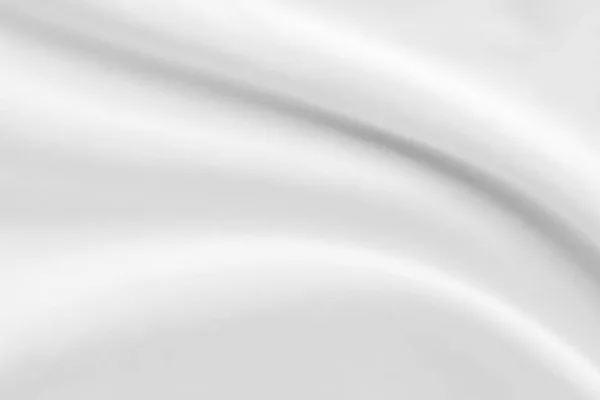 Abstract Witte Stof Textuur Met Zachte Golf Achtergrond — Stockfoto