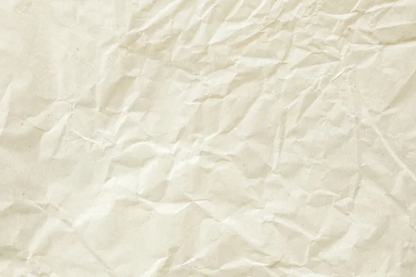 Absztrakt Régi Fehér Gyűrött Gyűrött Újrahasznosított Papír Textúra Háttér — Stock Fotó