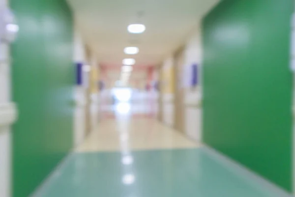 Rumah Sakit Koridor Interior Abstrak Latar Belakang Kabur — Stok Foto