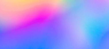 Soyut bulanık holografik gökkuşağı folyo yanardöner panoramik arkaplan