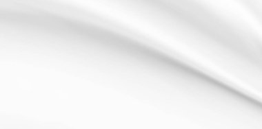 Yumuşak dalga arkaplanı olan soyut beyaz kumaş dokusu