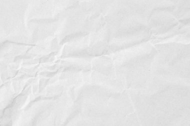 Abstract white crumpled and creased recycle paper texture background