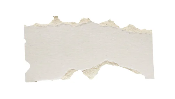白い背景に隔離された白い紙の涙 — ストック写真