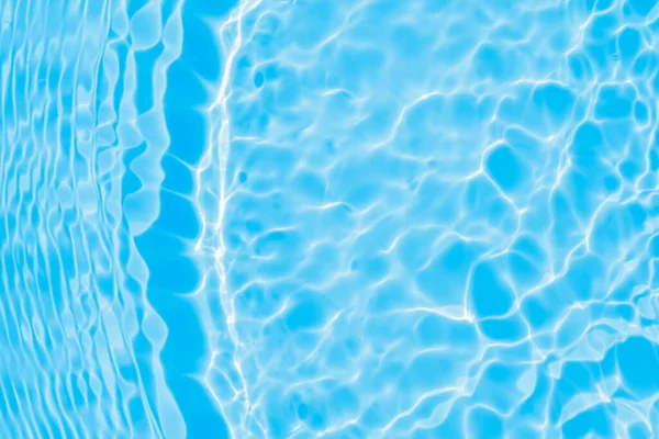 Abstrato Transparente Água Sombra Superfície Textura Natural Ondulação Fundo Azul — Fotografia de Stock