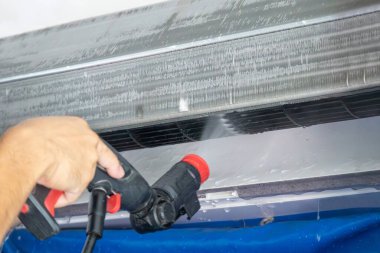 Su püskürtme ile klima temizleme hizmeti