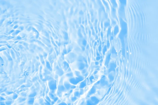 Abstract transparent water shadow surface texture natural ripple on blue background