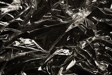 şeffaf plastik film ambalajı dokusu arkaplanı