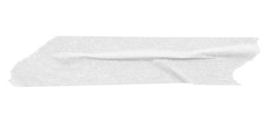 Beyaz arkaplanda izole edilmiş beyaz yapıştırıcı kağıt bant