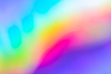 Abstract blur holographic rainbow foil iridescent background