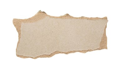 beyaz arkaplanda izole edilmiş gri kağıt yırtığı