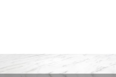 beyaz mermer taş tablo ürün gösterimi için beyaz arkaplan üzerinde izole