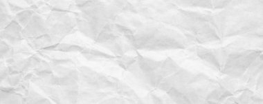 Soyut beyaz buruşmuş ve buruşmuş geri dönüşüm sanatı kağıt dokusu arka planı