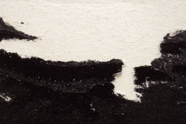 Eski grunge yırtılmış siyah kağıt poster yüzey dokusu arkaplanı