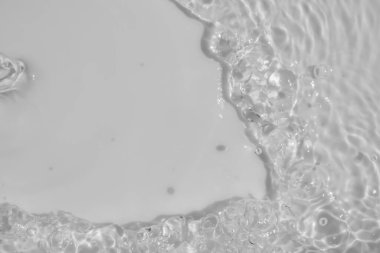Abstract white transparent water shadow surface texture natural ripple background