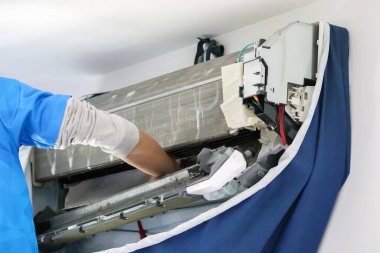 Su püskürtme ile klima temizleme hizmeti