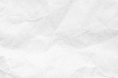 Soyut beyaz buruşmuş ve buruşmuş geri dönüşüm sanatı kağıt dokusu arka planı