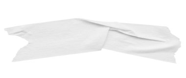 Beyaz arkaplanda izole edilmiş beyaz yapıştırıcı kağıt bant