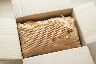Ürün paketleme karton kutusu için çevre dostu kahverengi bal peteği paketi